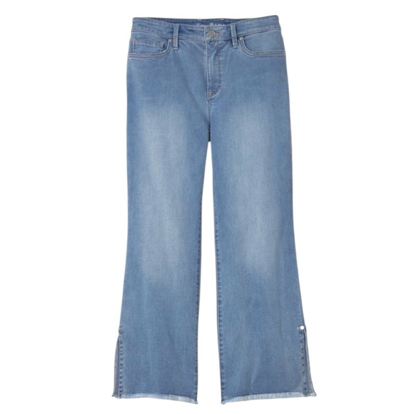 Tommy Bahama Boracay Indigo High-Rise Kick Flare Jeans - Picture 5 of 16